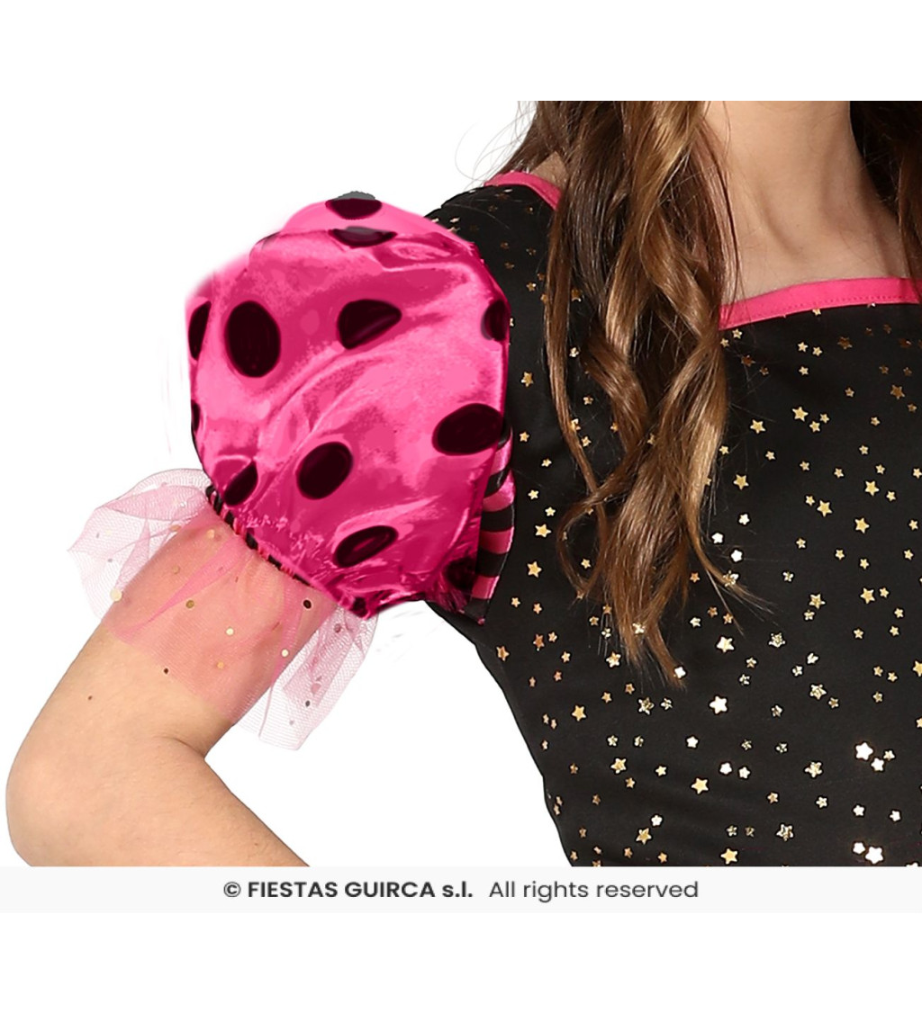 Růžová čarodějnice – dětský kostým