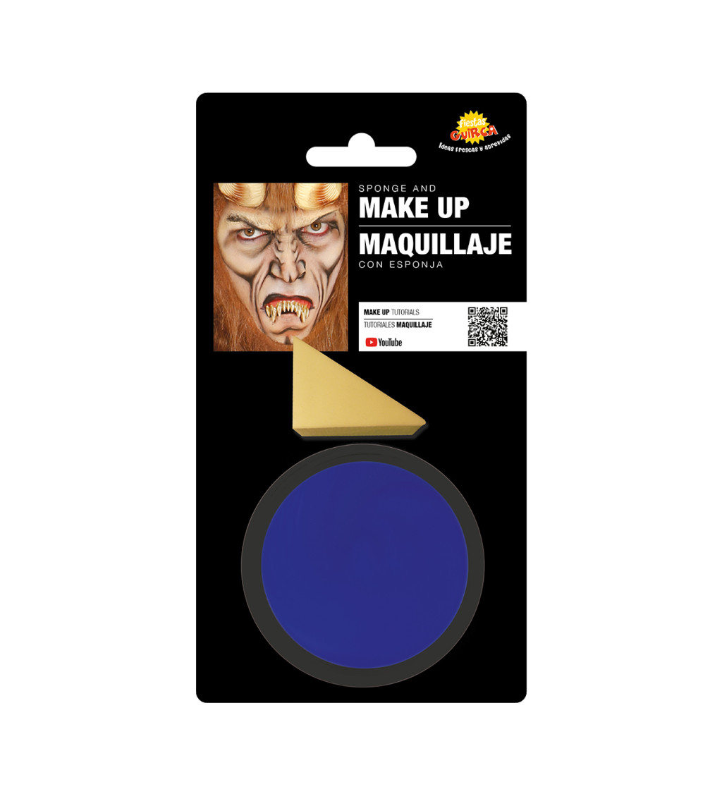 Námořnicky modrý karnevalový make-up s aplikátorem