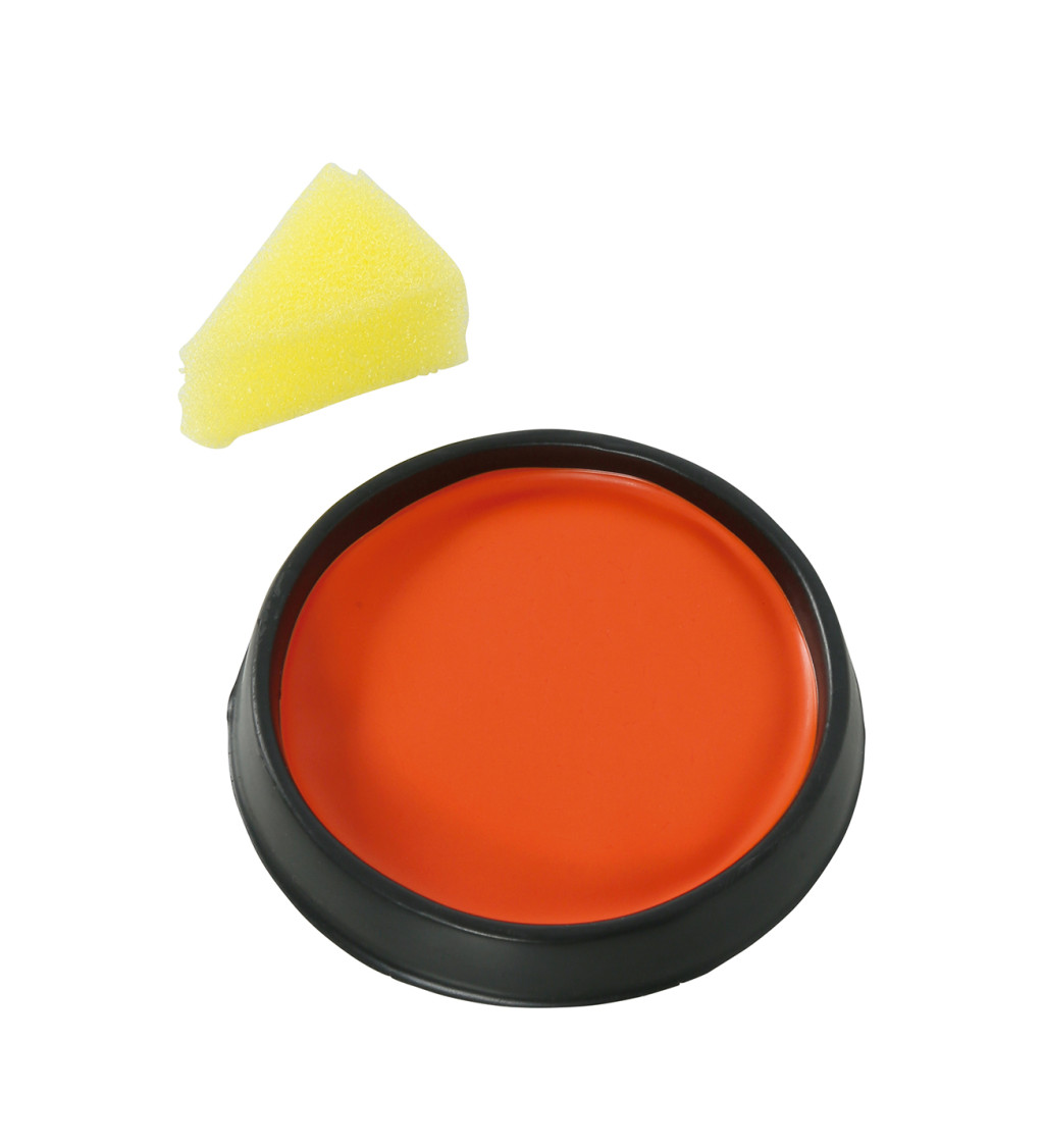 Oranžový karnevalový make-up s aplikátorem