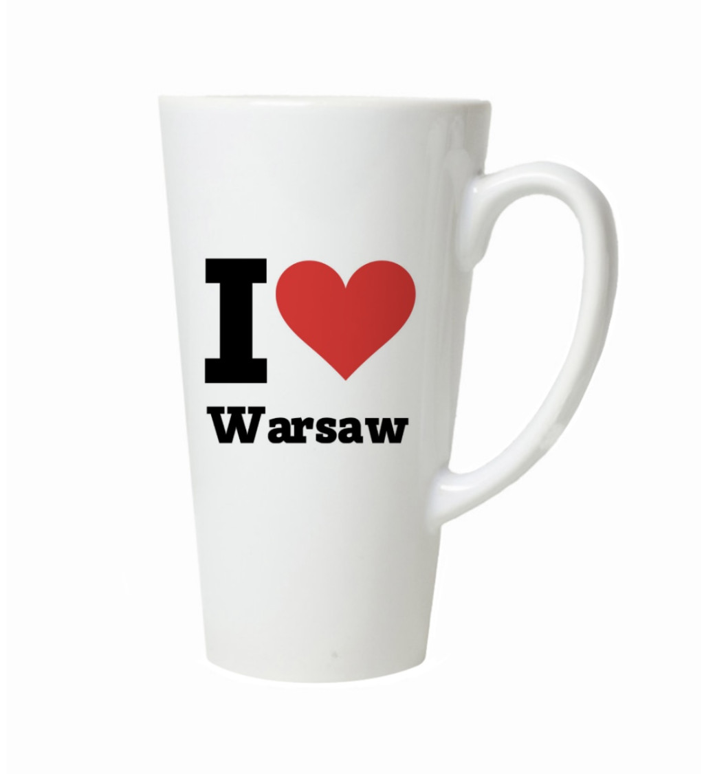 Hrnek na latte – I love Warsaw