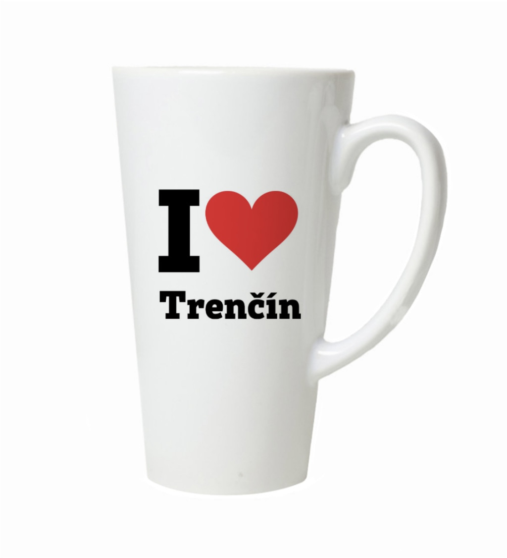 Hrnek na latte – I love Trenčín
