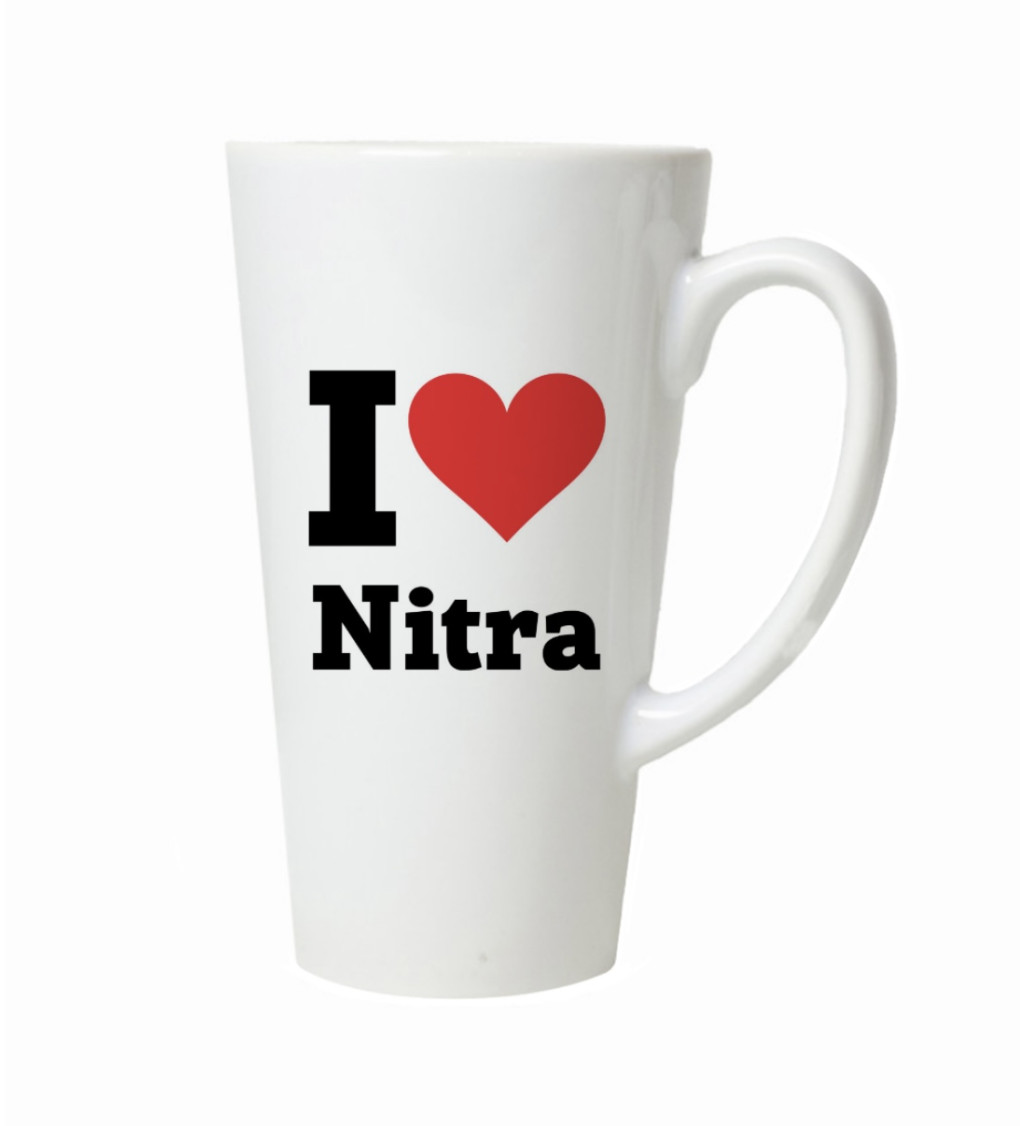 Hrnek na latte – I love Nitra