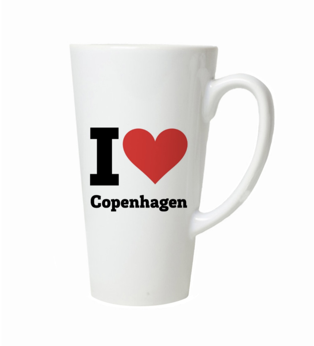 Hrnek na latte – I love Copenhagen