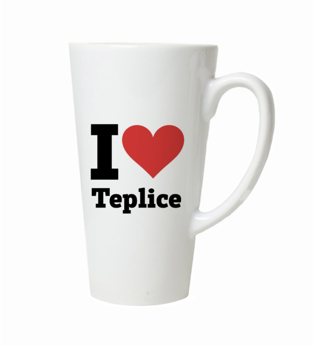 Hrnek na latte – I love Teplice
