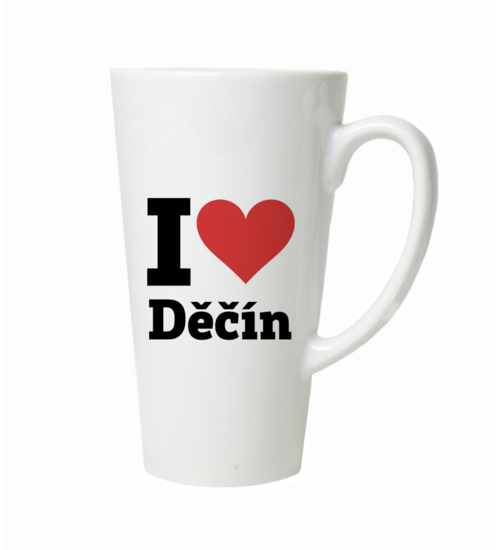 Hrnek na latte – I love Děčín