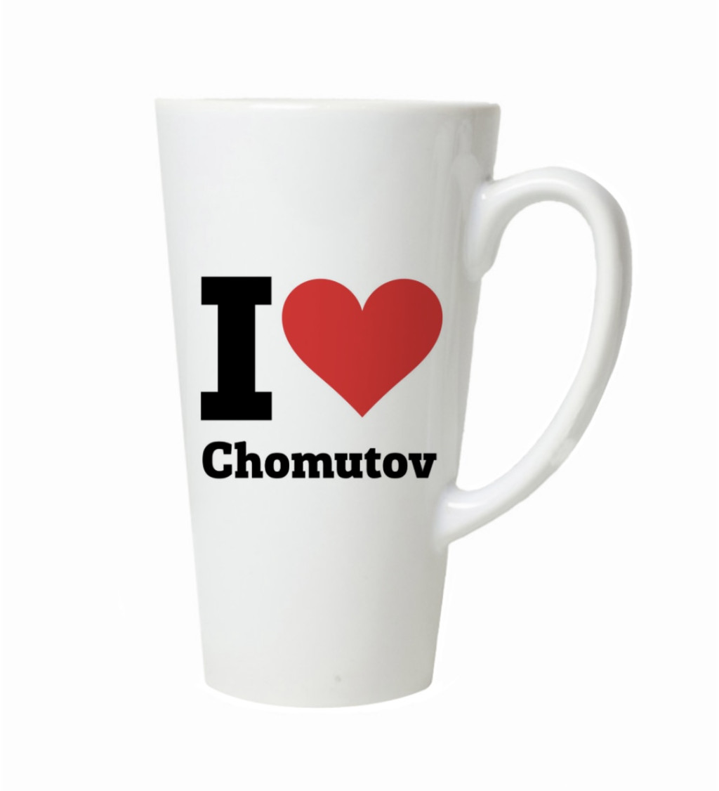 Hrnek na latte – I love Chomutov