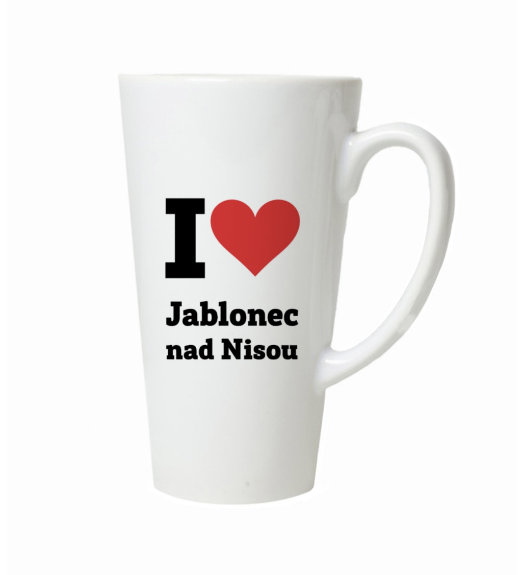 Hrnek na latte – I love Jablonec nad Nisou