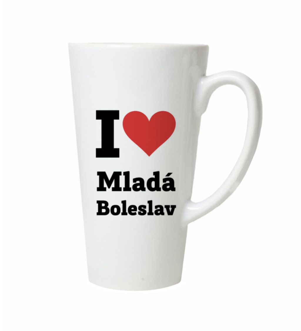 Hrnek na latte – I love Mladá Boleslav