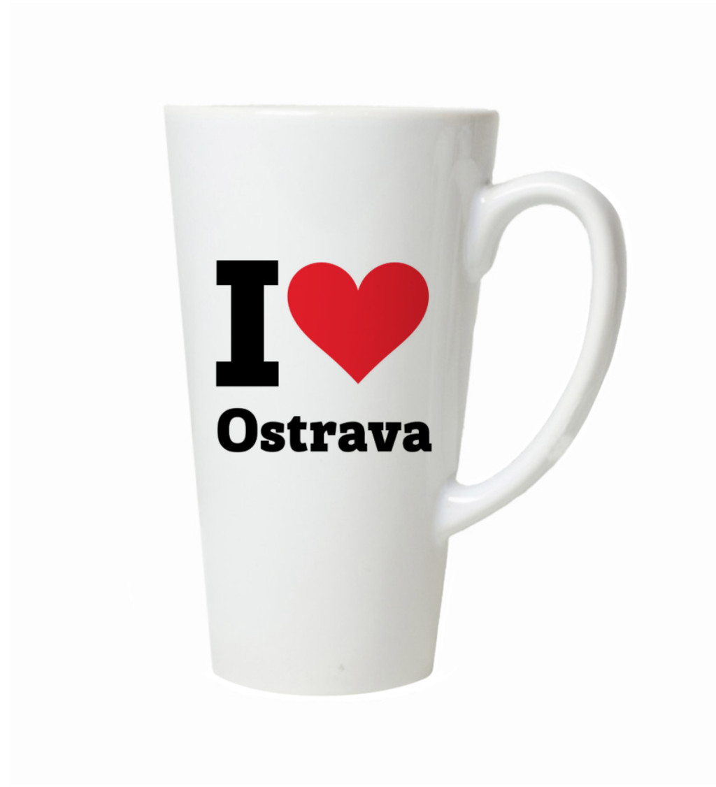 Hrnek na latte – I love Ostrava