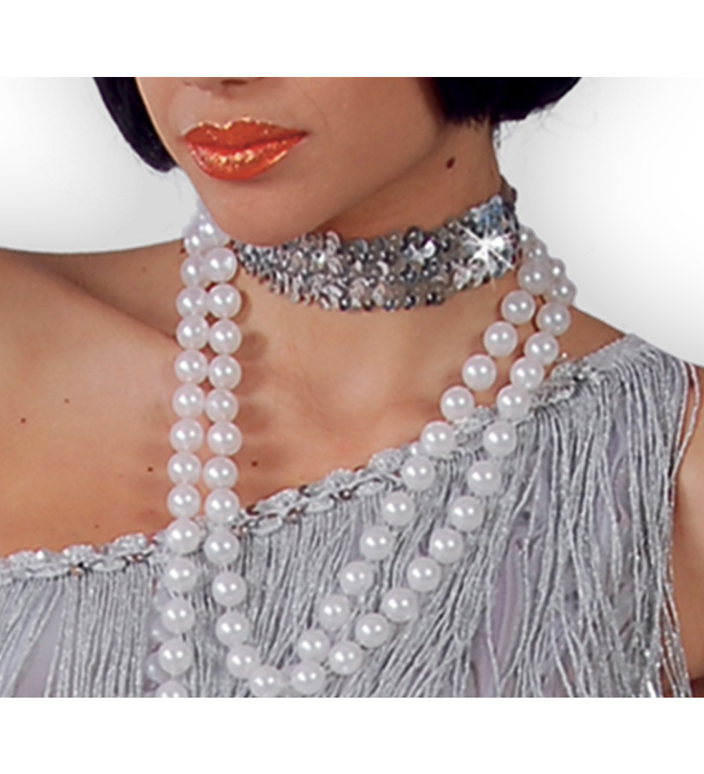 Stříbrný Charleston kostým pro ženy