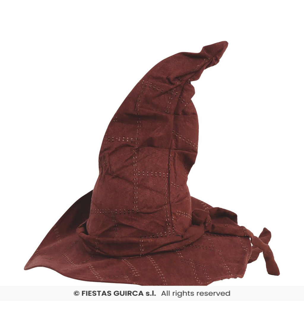 Magický hnědý kouzelnický klobouk