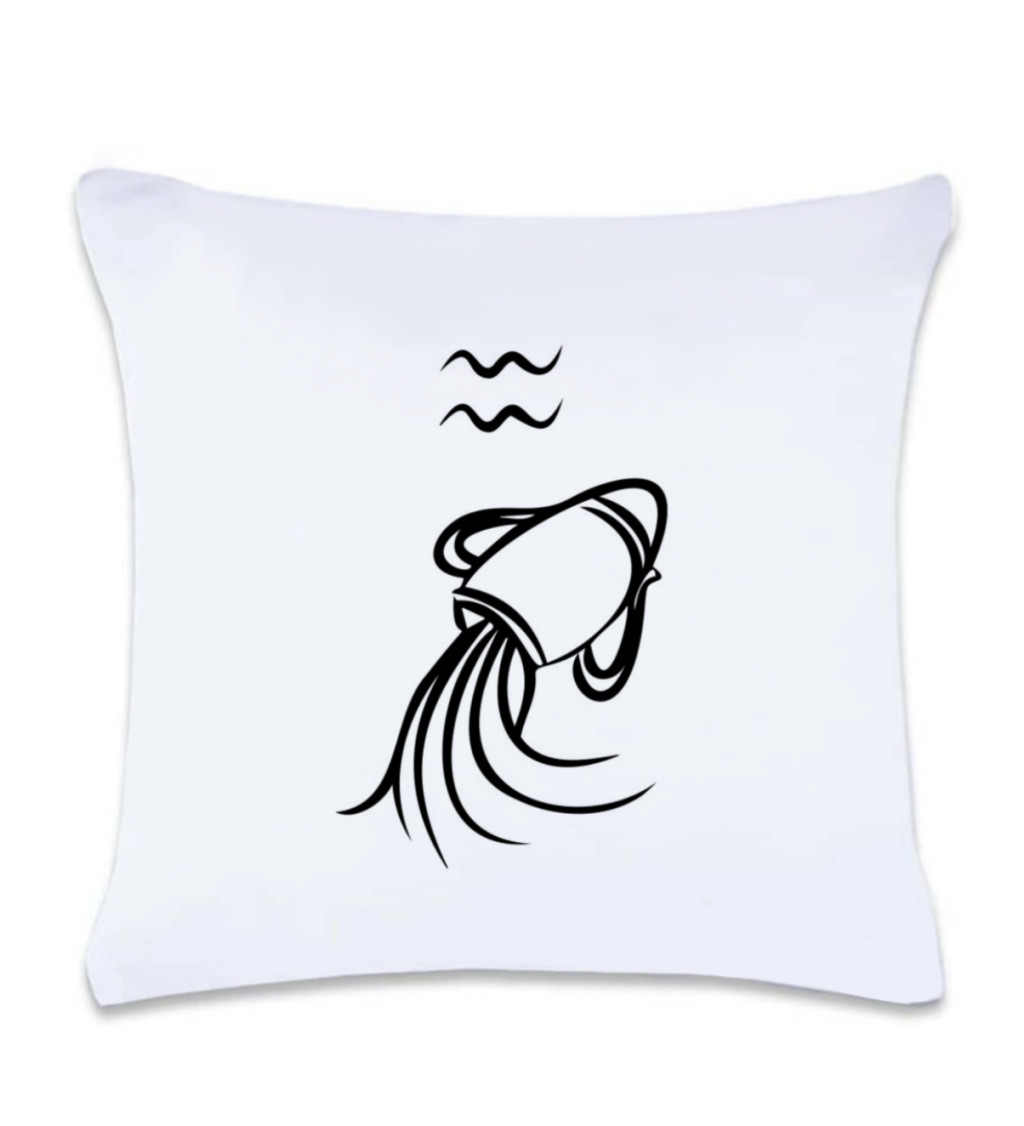 Polštář s potiskem : Znamení Vodnář