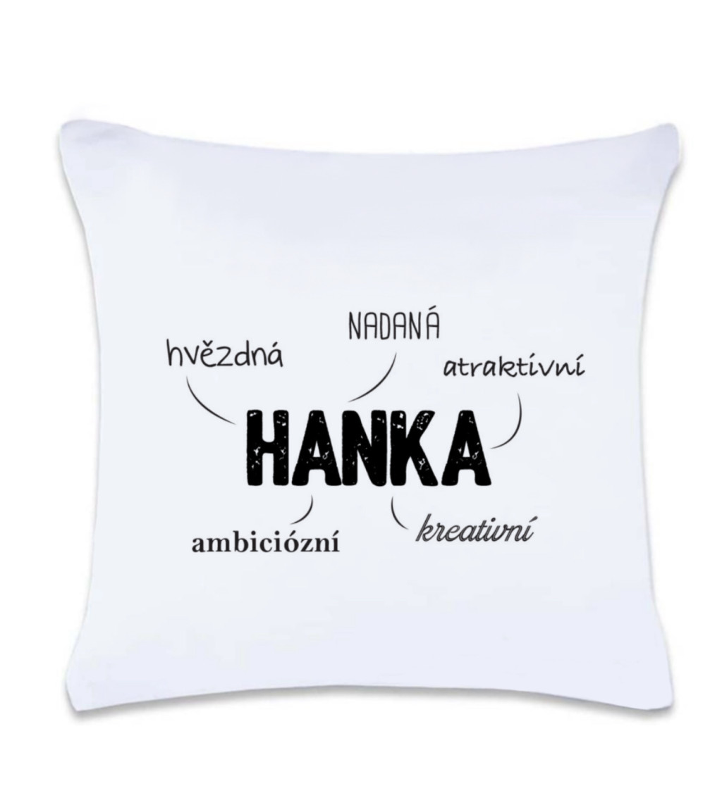 Polštář s potiskem : Hanka