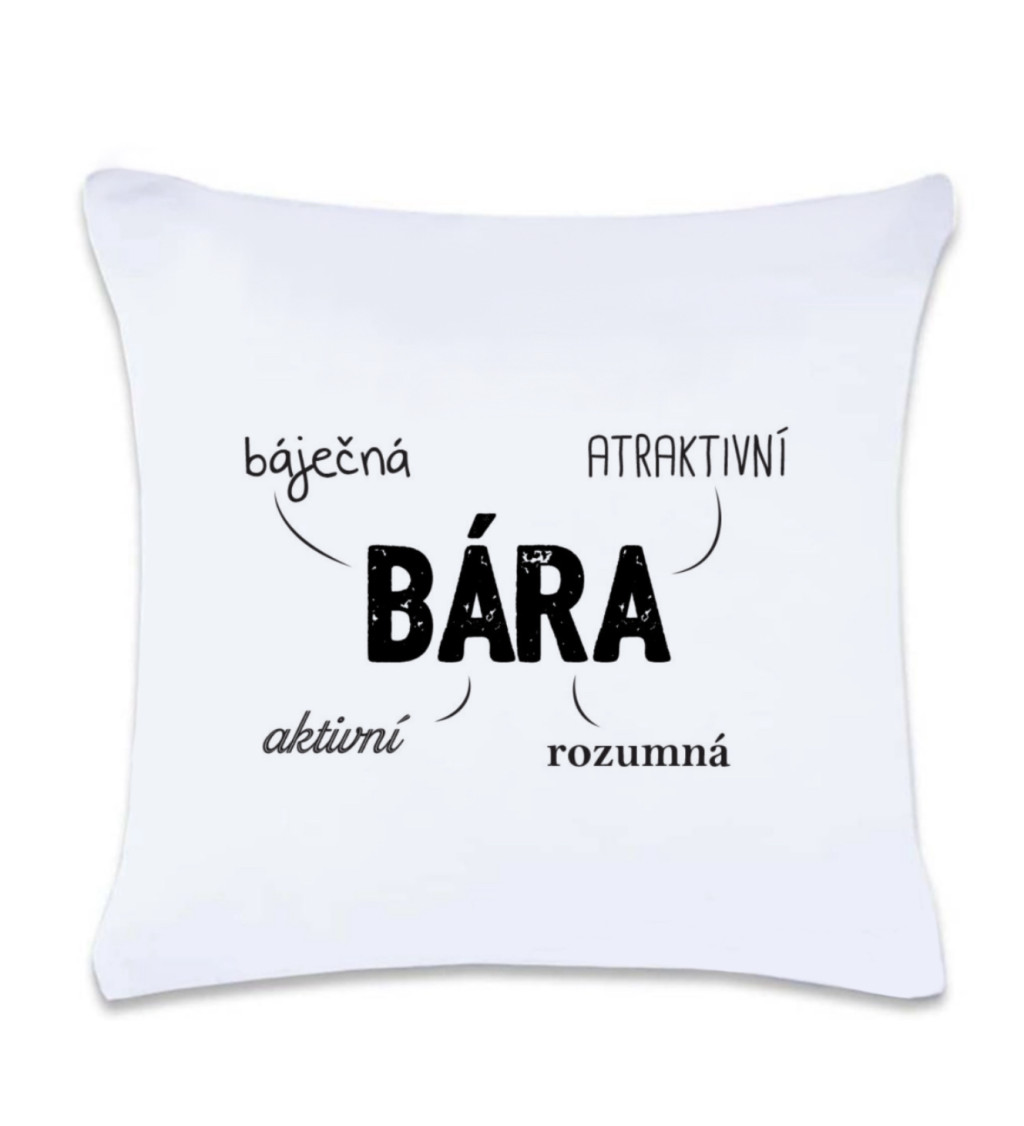 Polštář s potiskem Bára