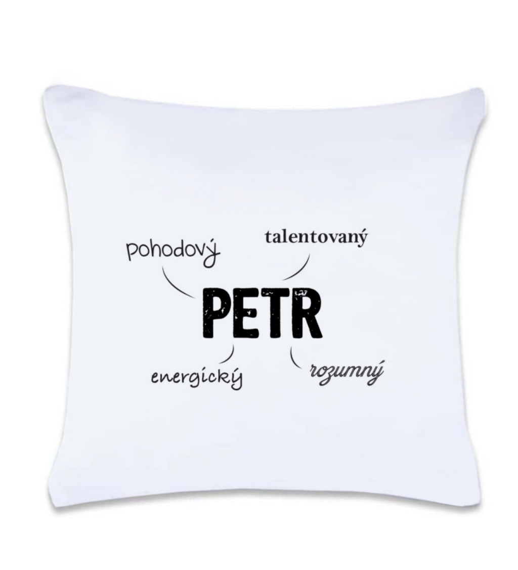 Polštář s potiskem Petr