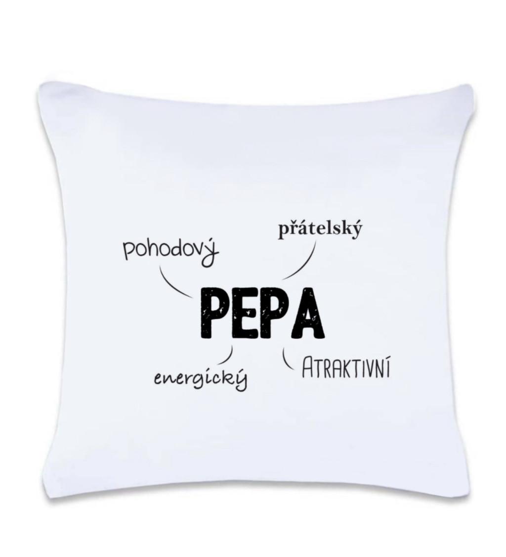 Polštář s potiskem Pepa