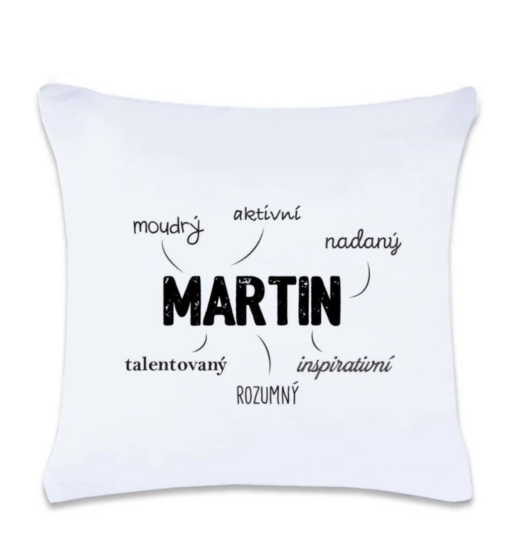 Polštář s potiskem Martin