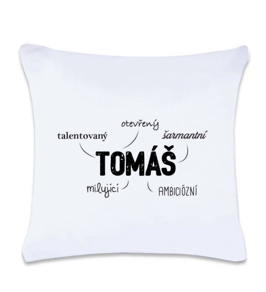 Polštář s potiskem Tomáš