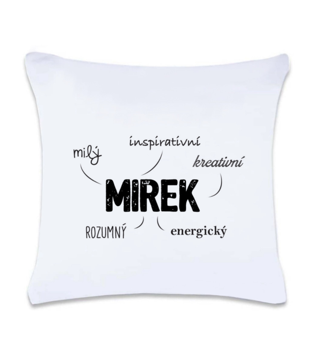 Polštář s potiskem Mirek