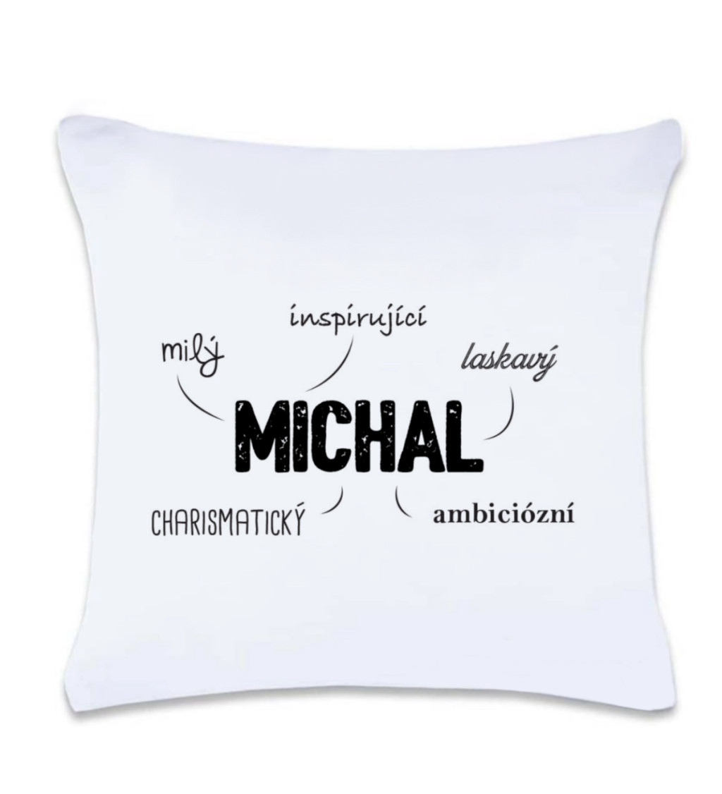 Polštář s potiskem Michal