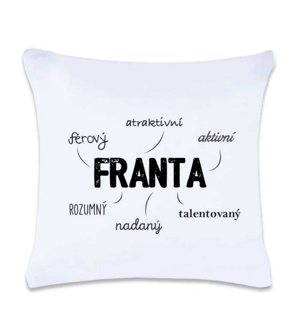 Polštář s potiskem Franta