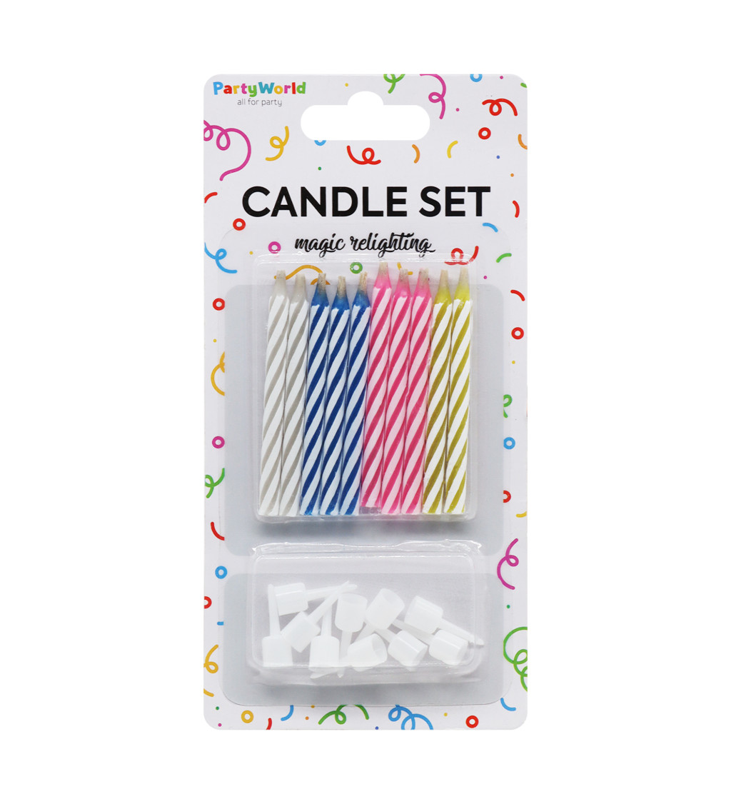 Nesfouknutelné narozeninové svíčky