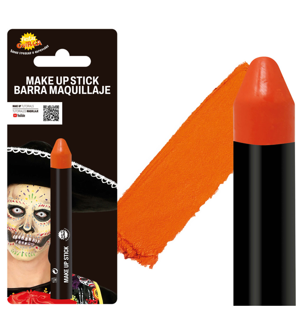 Oranžová tužka na obličej
