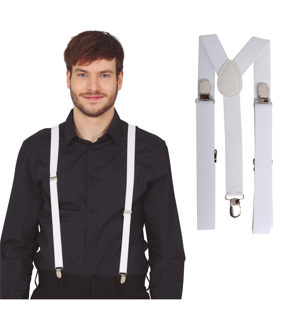 Retro bílé kšandy