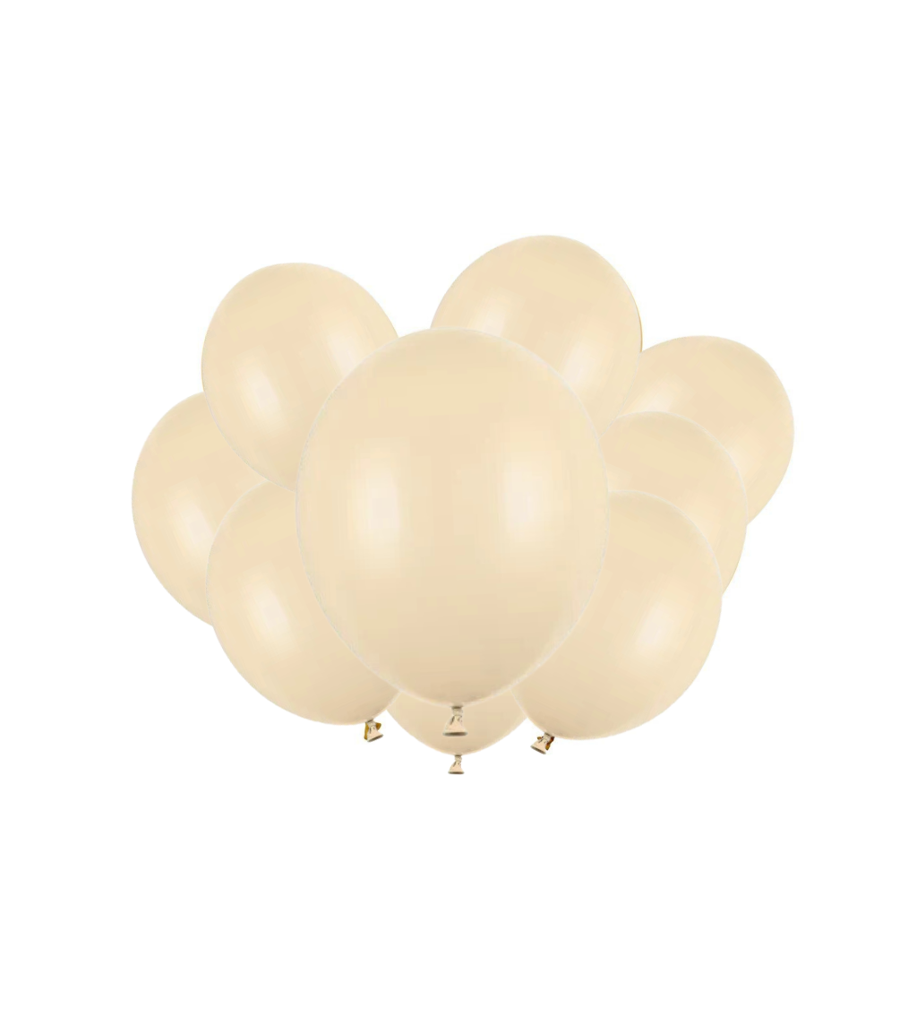 Latexové balónky Strong pastelové alabastr 30 cm – 10 ks