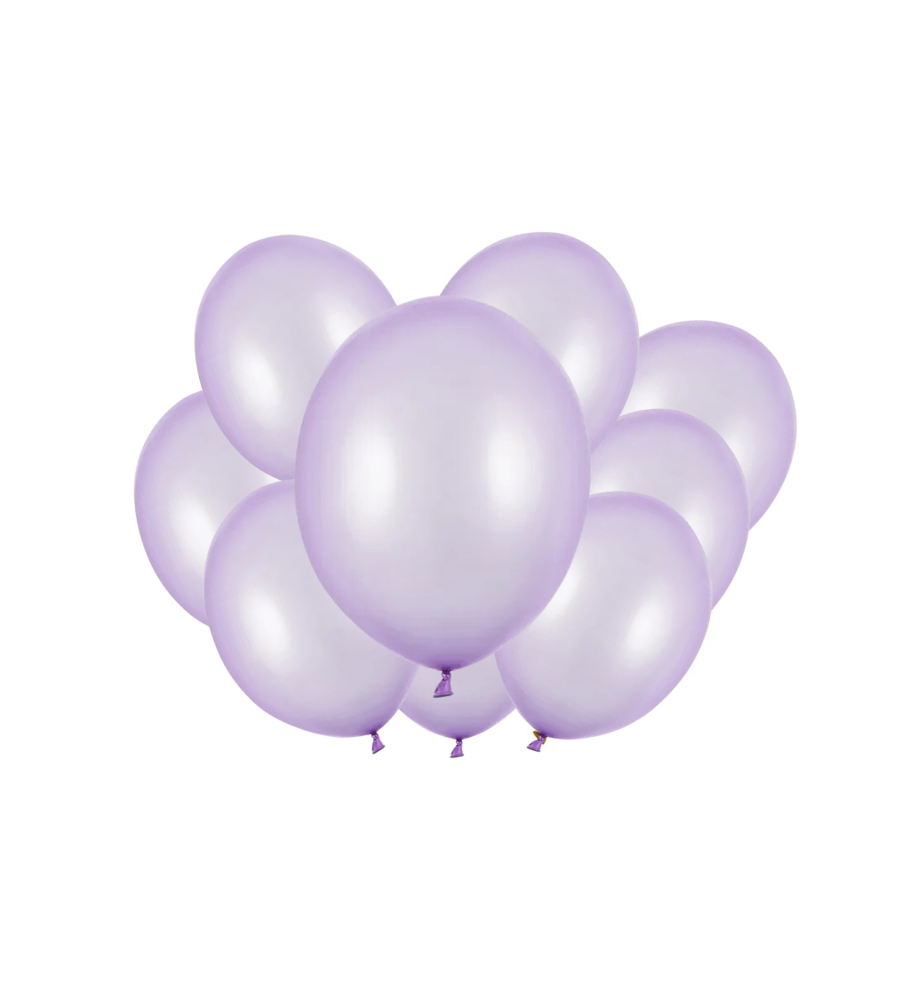 Latexové balónky Strong metalické stříbrné 30 cm – 10 ks