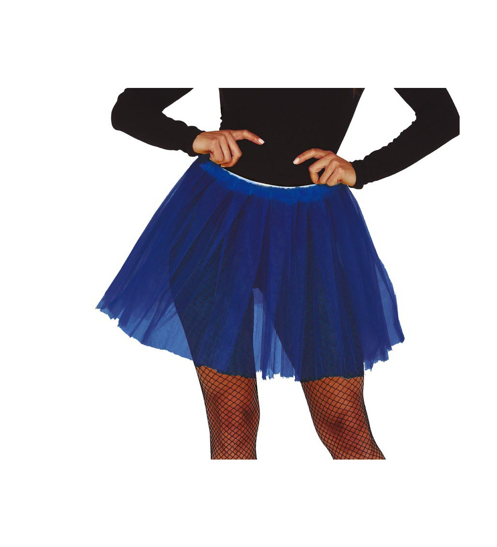 Tmavě modrá tutu sukně, 40 cm