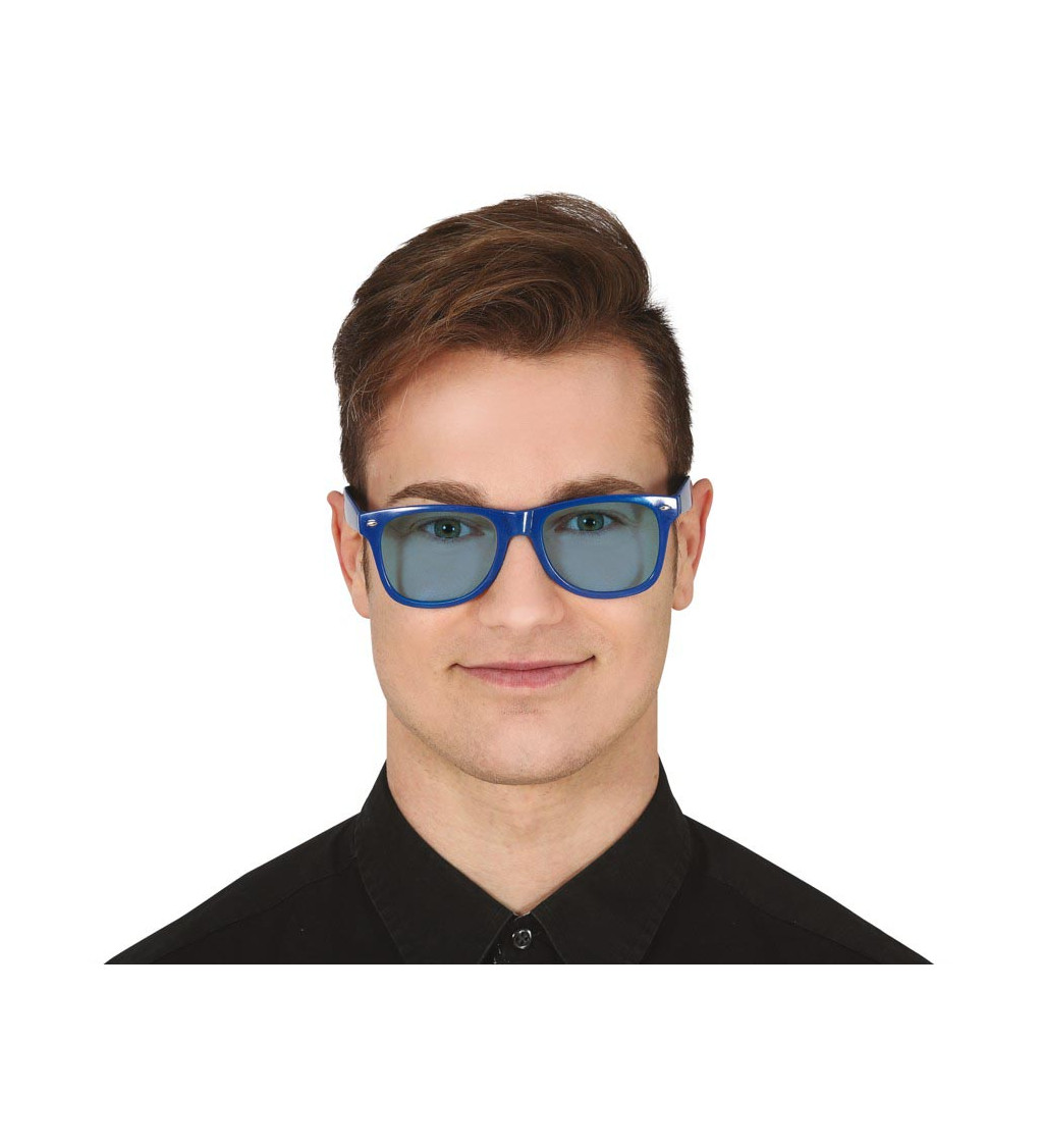 Modré brýle modrá skla