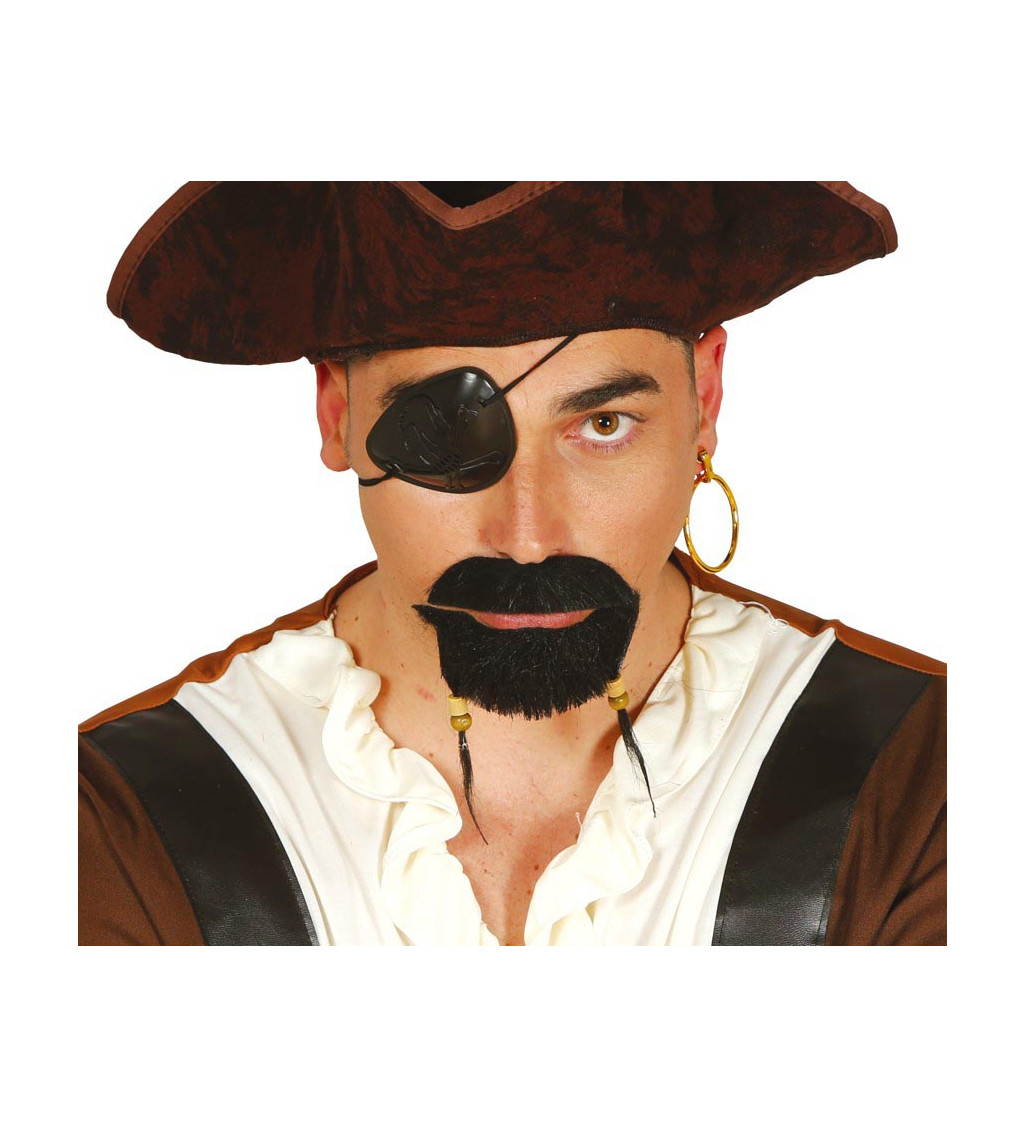 Pirátská sada – klapka a náušnice
