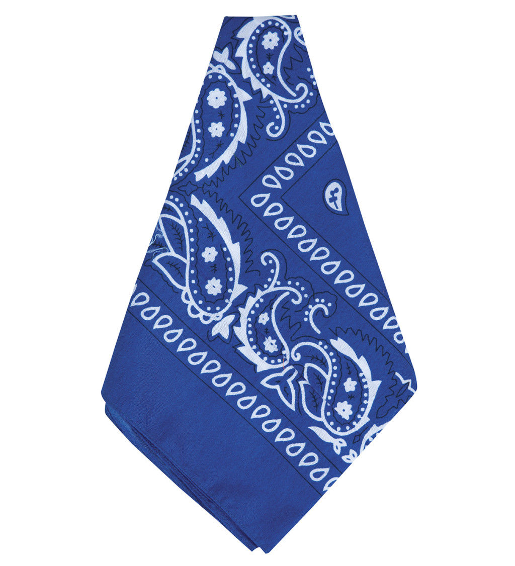 Modrý kovbojský šátek