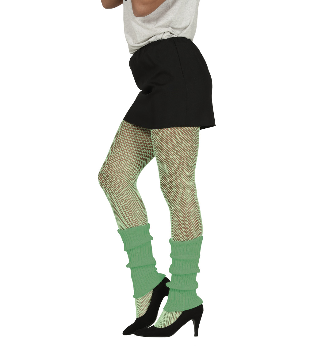 Zelené retro návleky na nohy