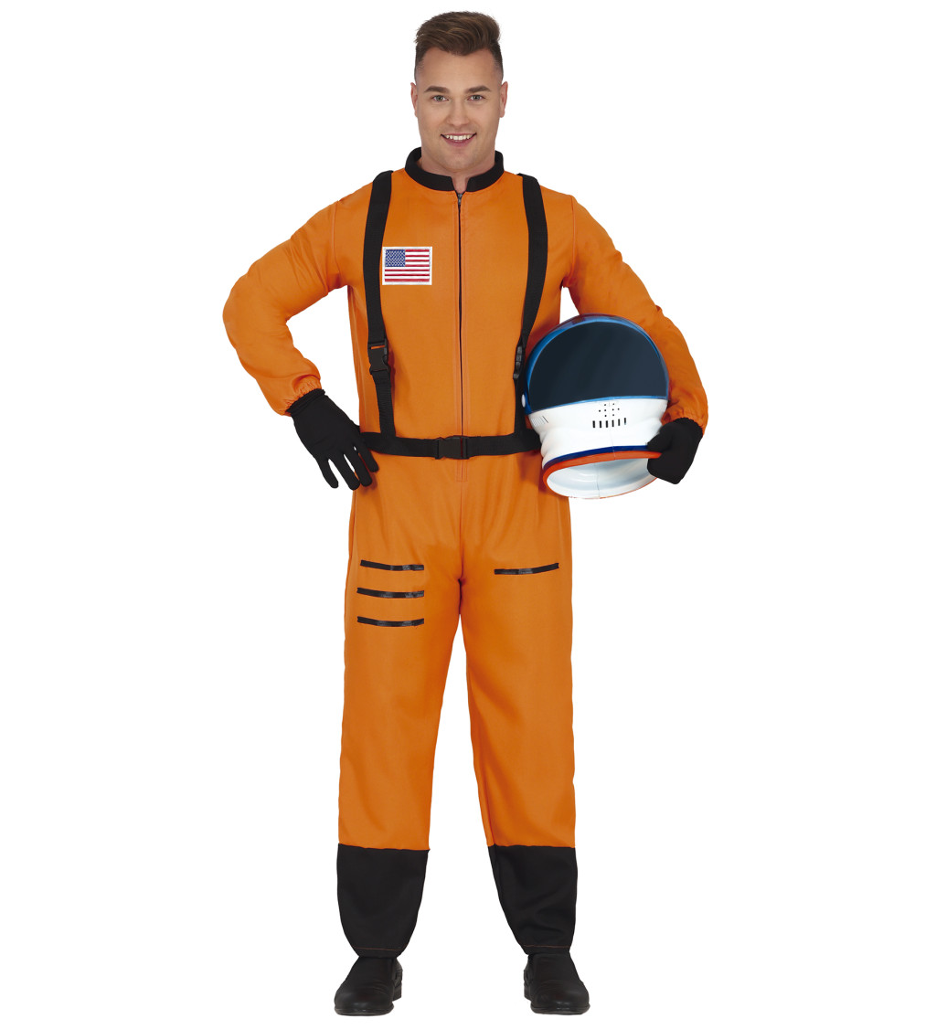 Kostým pro muže – astronaut oranžový