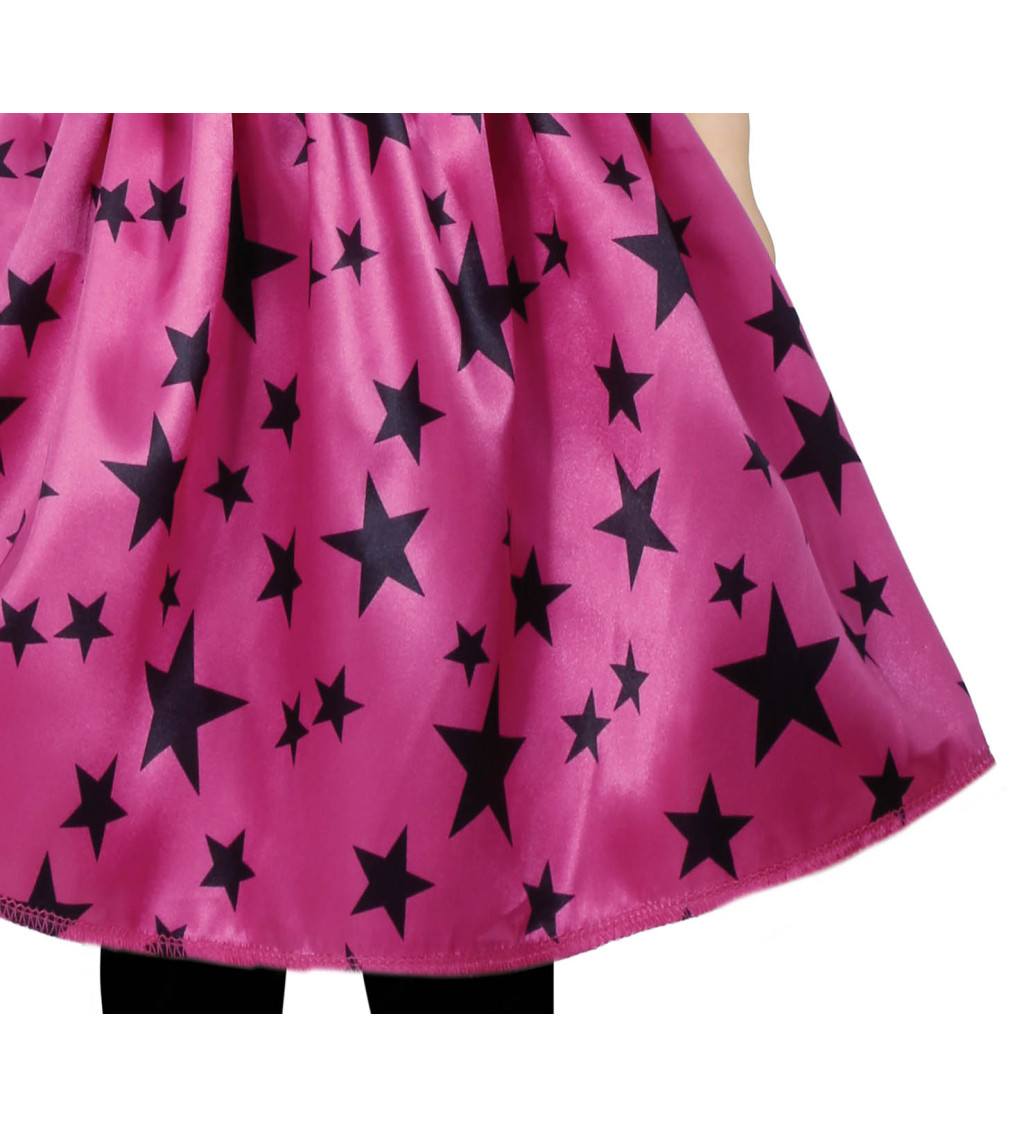 Růžová hvězdná čarodějnice – dětský kostým