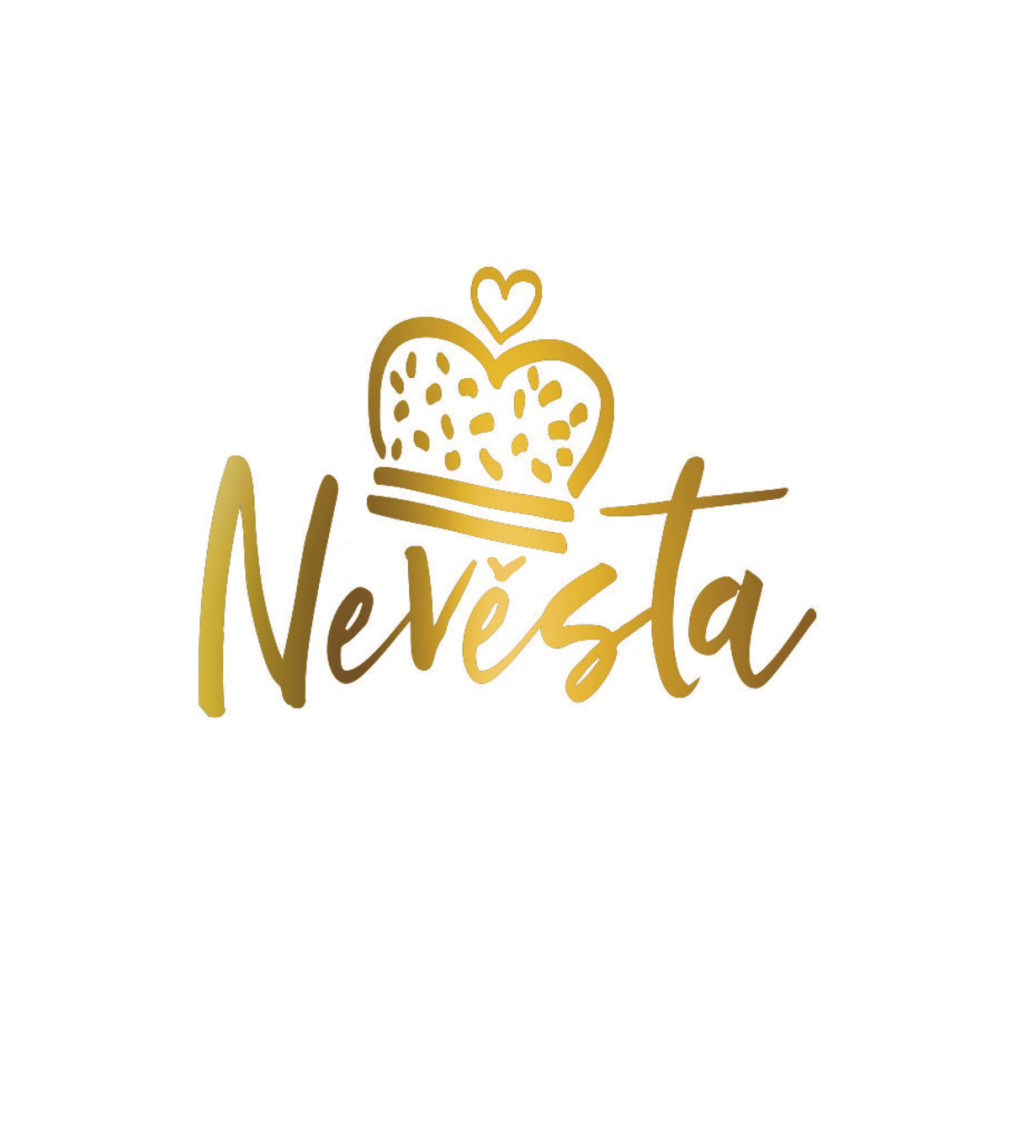 Dámské bílé tričko – Nevěsta koruna