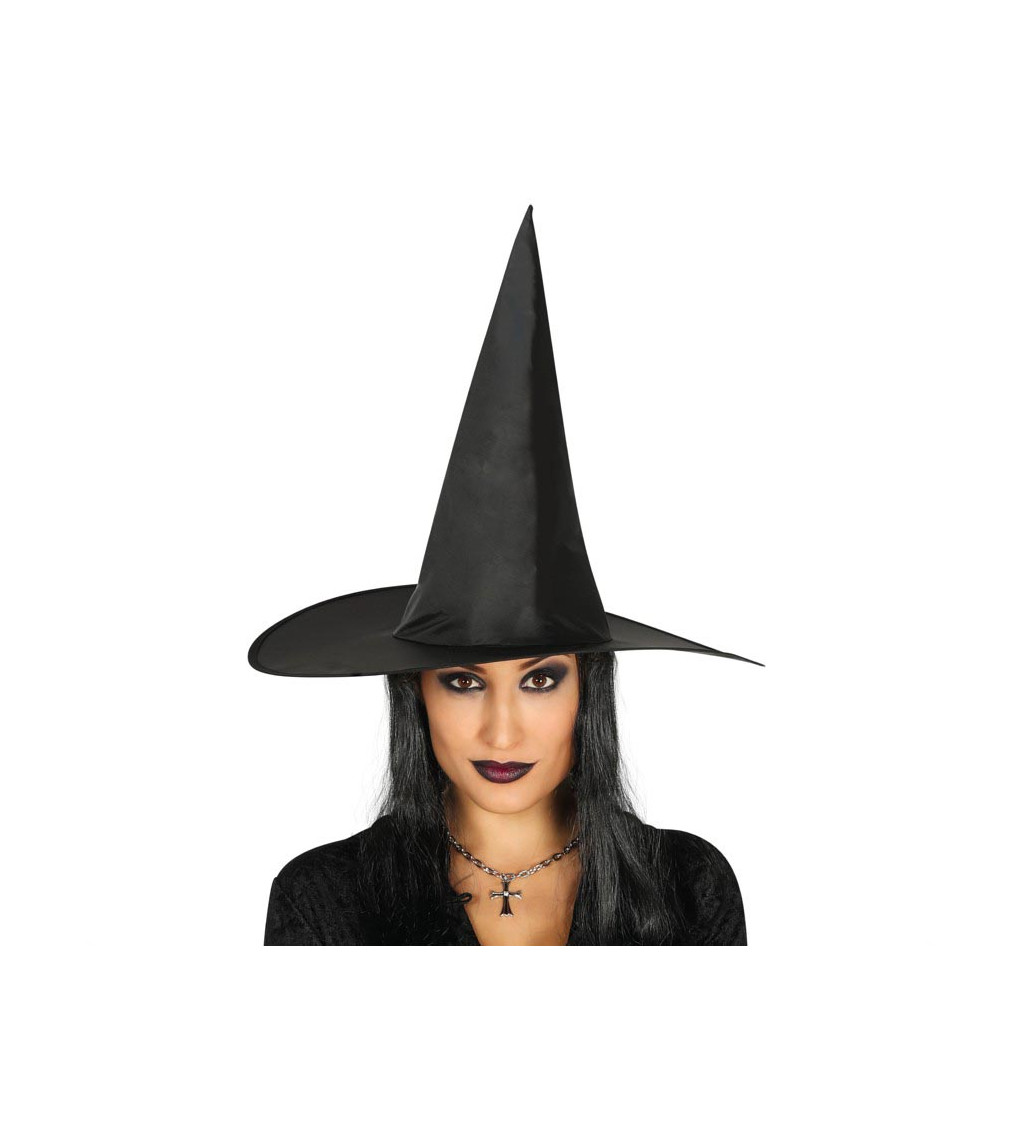 Klobouk čarodějky s vlasy