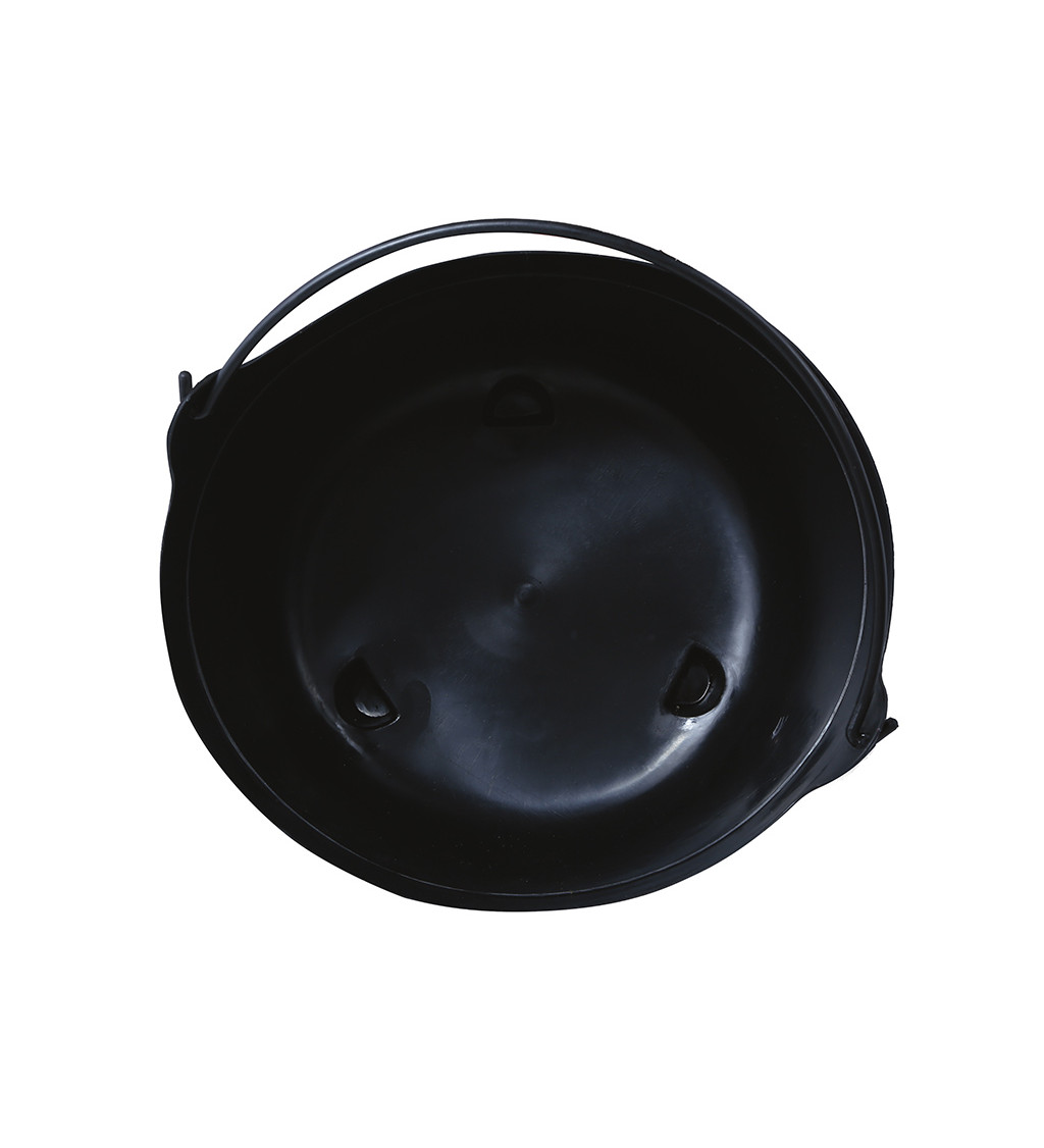Dekorační černý kotlík 24 cm