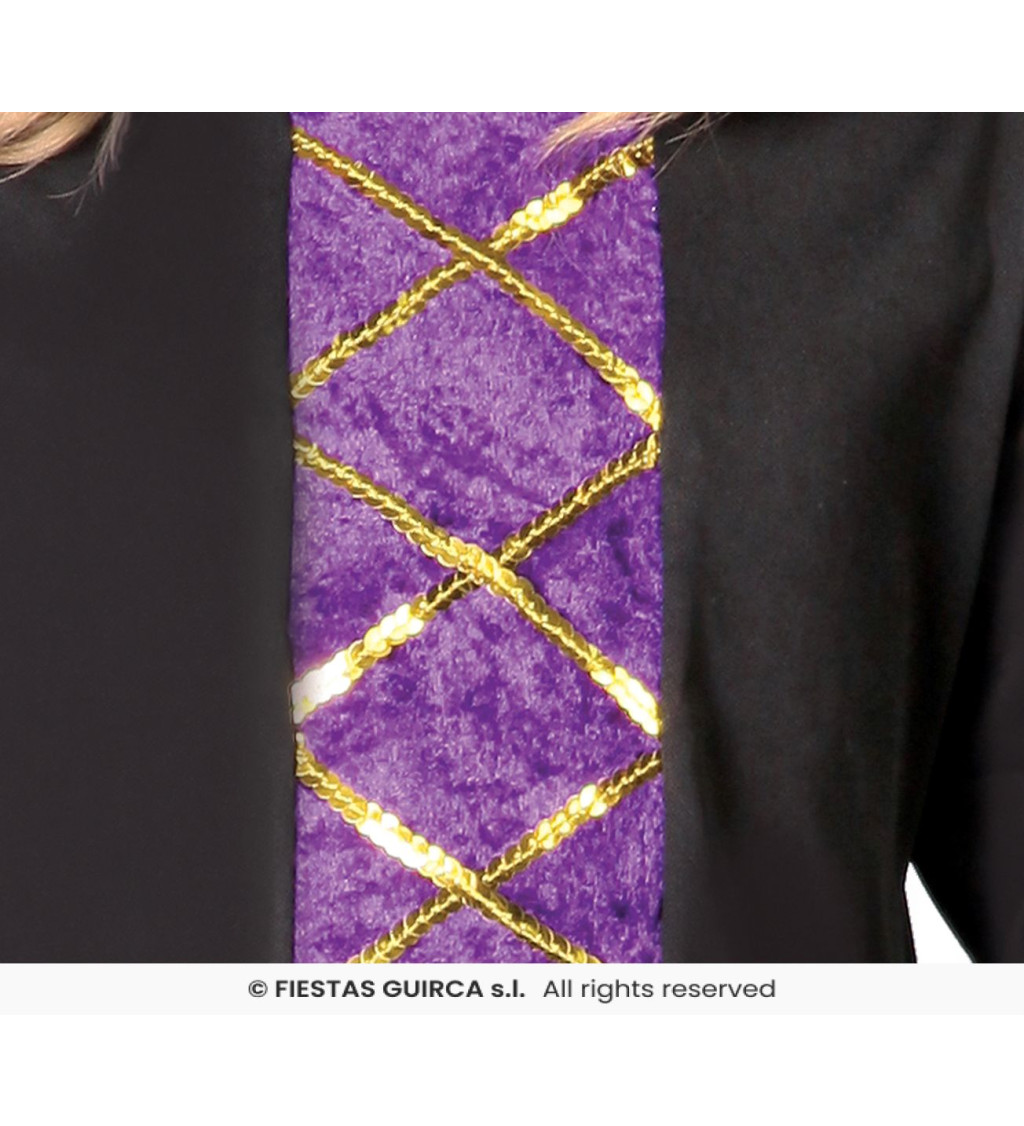 Dětský kostým čarodějnice ve fialové barvě