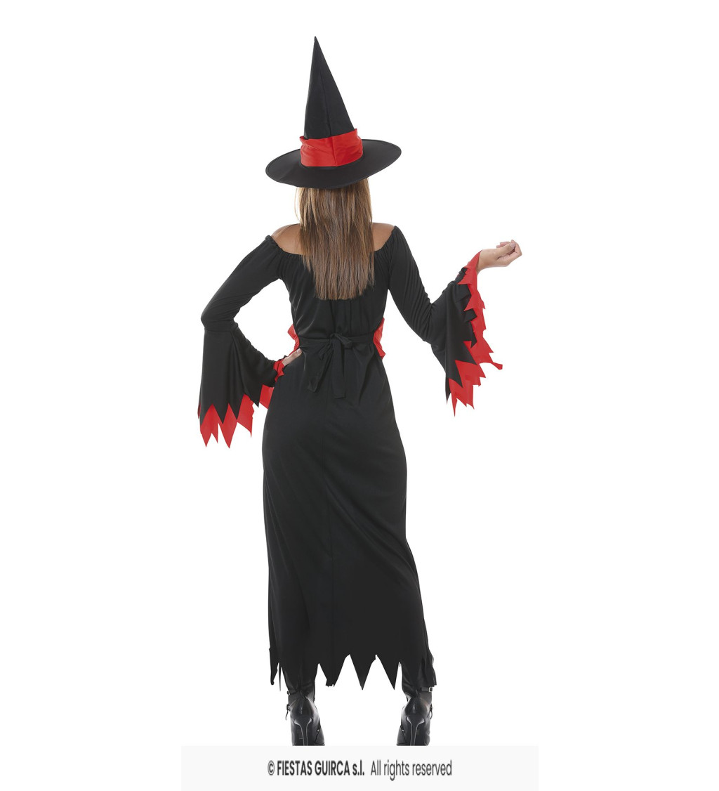 Dámský kostým červené čarodějnice