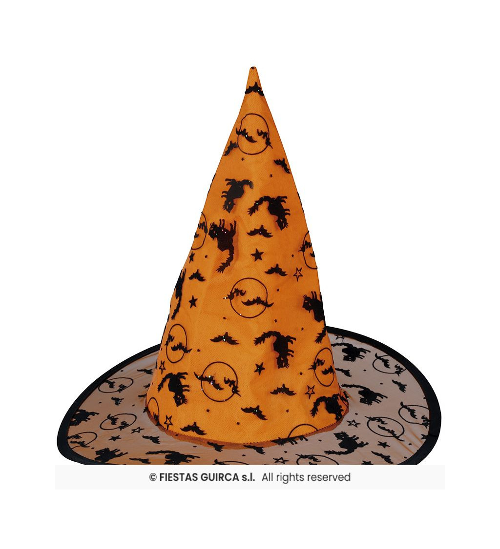 Oranžový klobouk pro čarodějnice