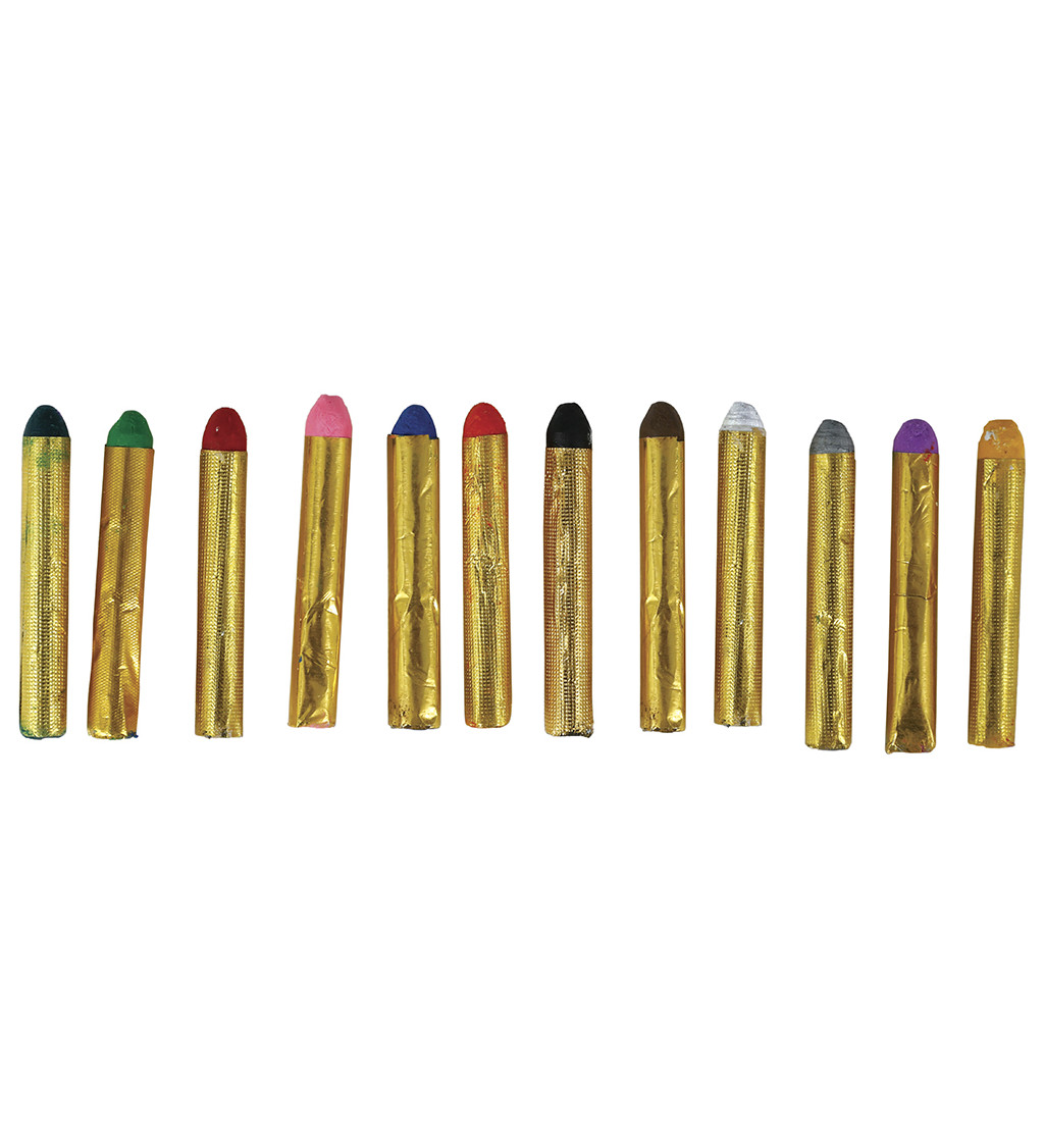 Sada barevných líčicích tužek