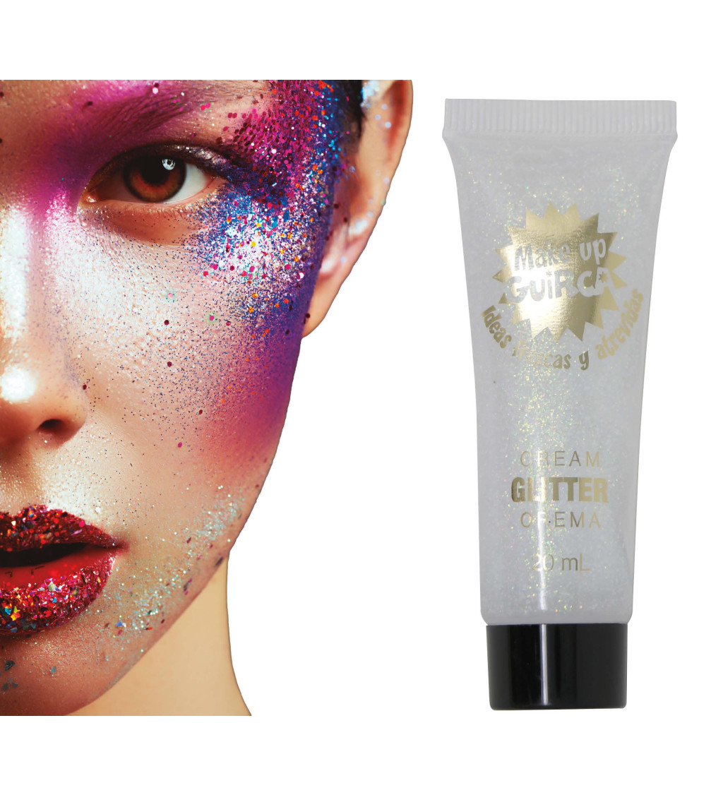 Holografický třpytivý krémový make-up