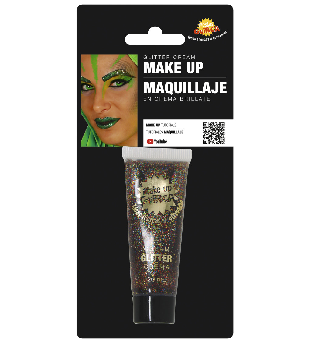 Barevný třpytivý krémový make-up