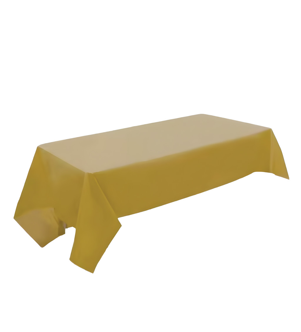 Praktický plastový ubrus zlatý 137 × 274 cm