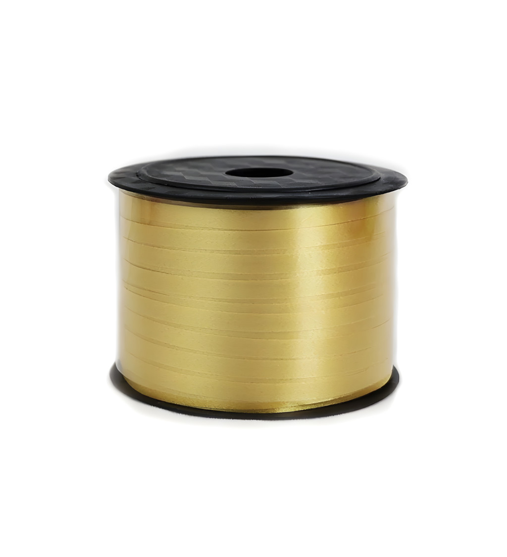 Dekorační stuha na balónky – zlatá