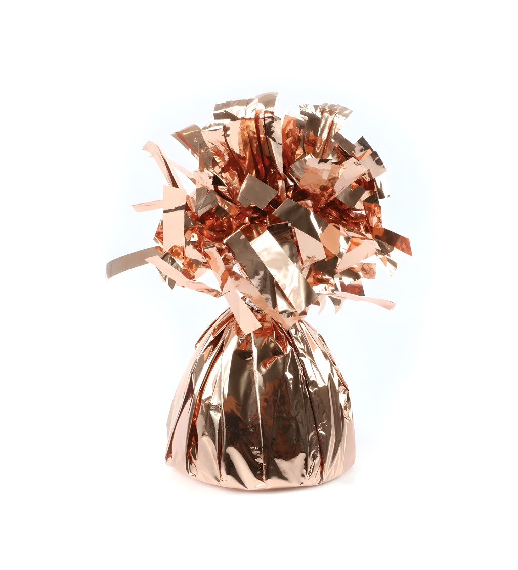 Těžítko na balónky – rosegold
