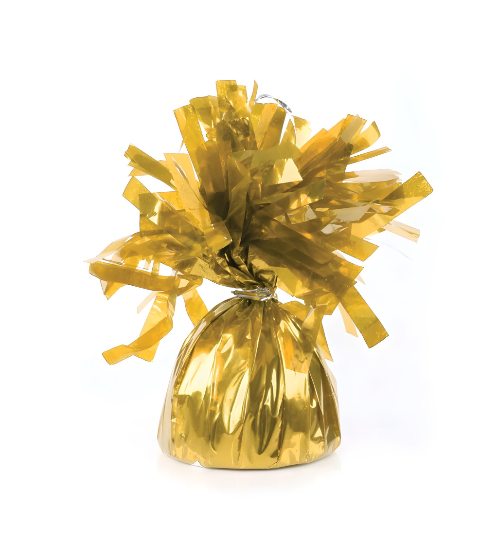 Těžítko na balónky – zlaté